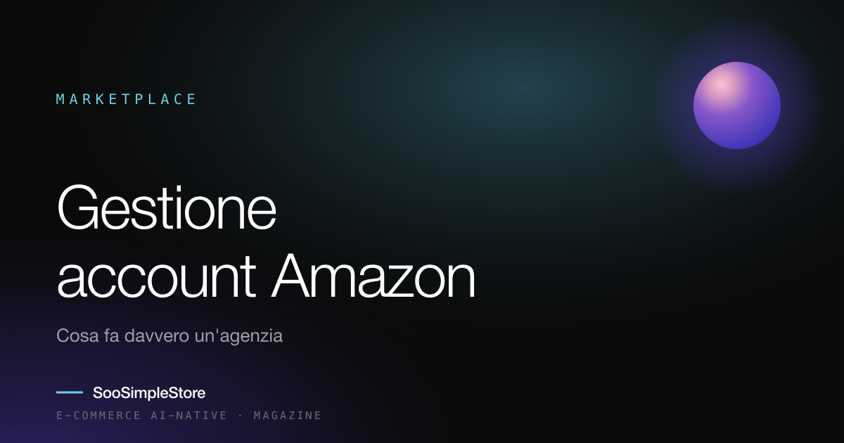 Gestione account Amazon: cosa fa davvero un'agenzia