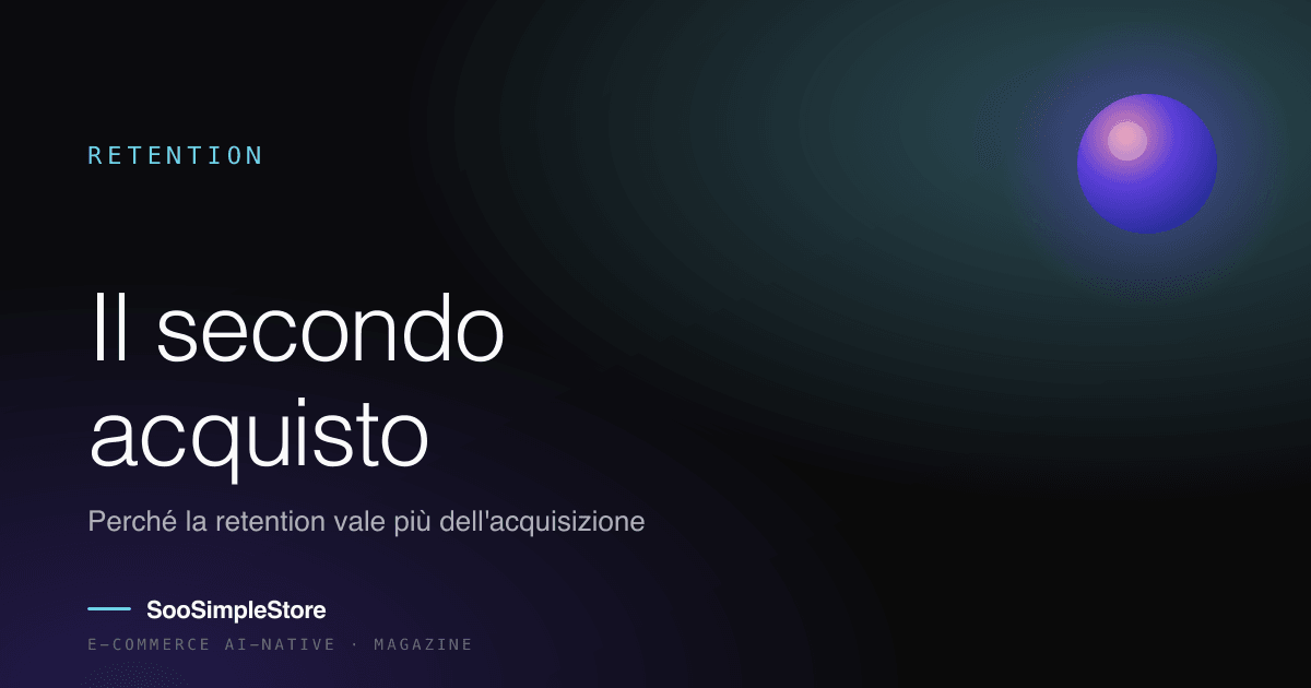 Il secondo acquisto: perché la retention vale più dell'acquisizione (e come costruirla)