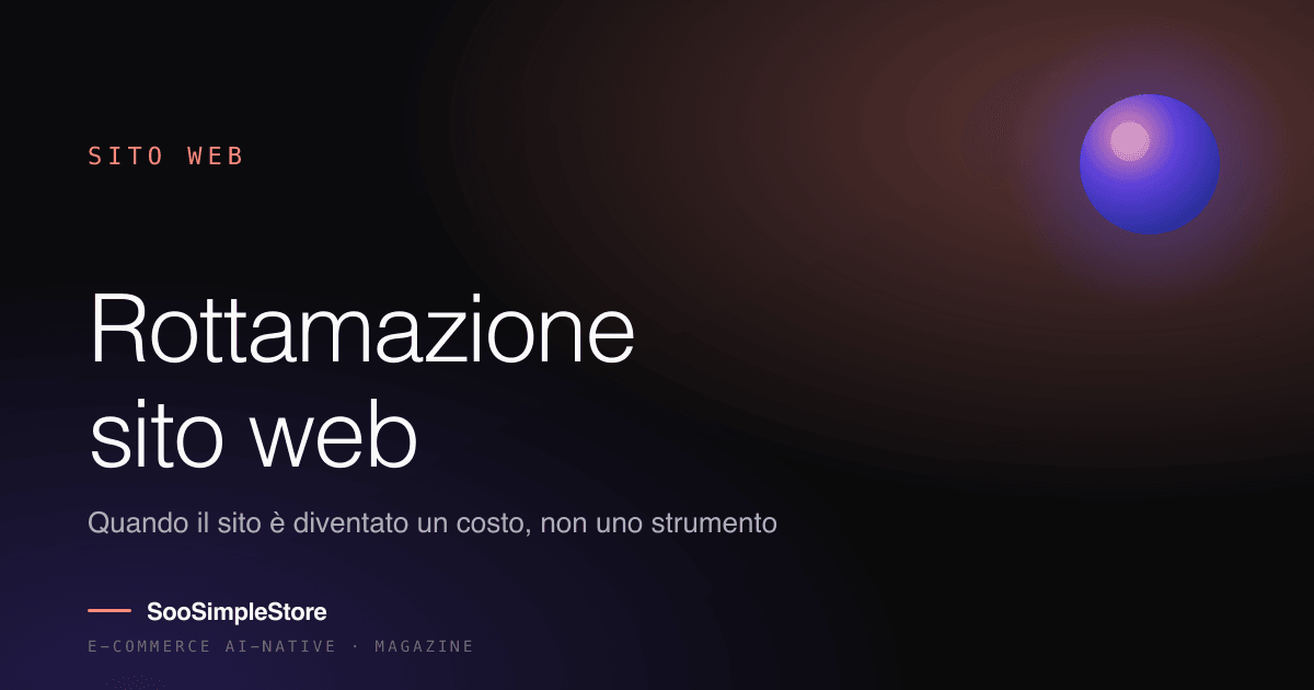 Rottamazione sito web: quando il tuo sito è diventato un costo invece che uno strumento
